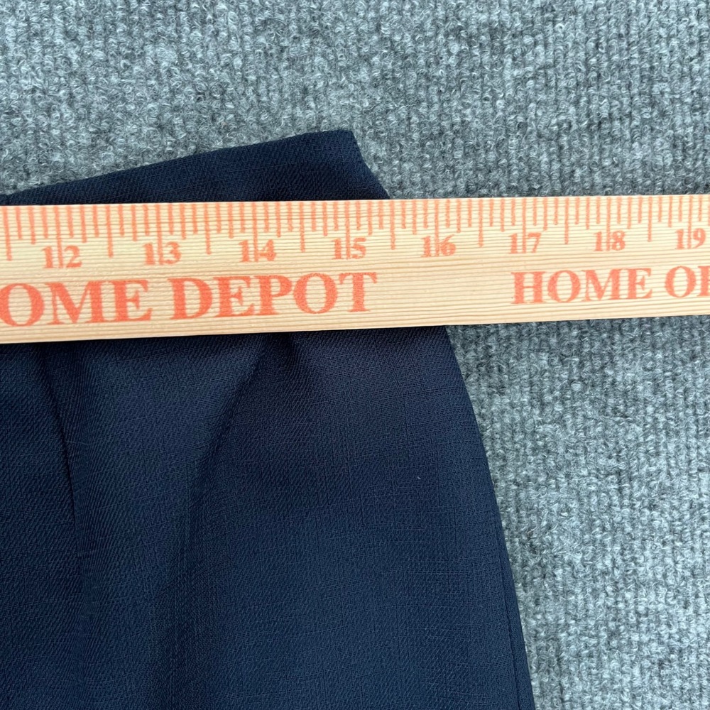 Amanda Smith Suits Navy Blue Pencil Skirt Size 12 Tailored Career Workwear Lined - Picture 3 of 6